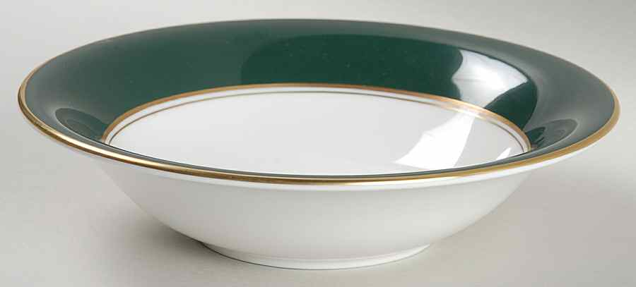 Ventura Dark Green Coupe Cereal Bowl by Royal Worcester-1