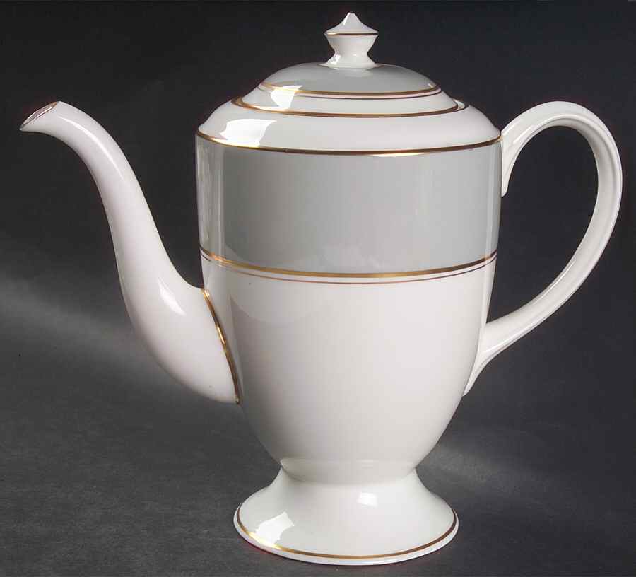 Ventura Grey Coffee Pot & Lid by Royal Worcester-1
