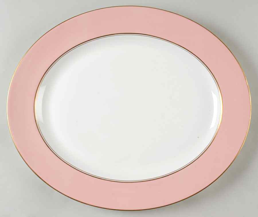 Ventura Rose 15" Oval Serving Platter by Royal Worcester-1