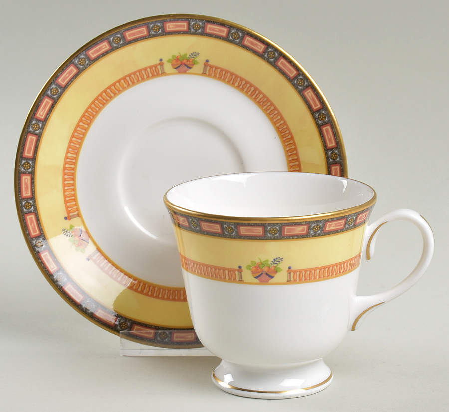 Versailles Footed Cup & Saucer Set by Royal Worcester-1