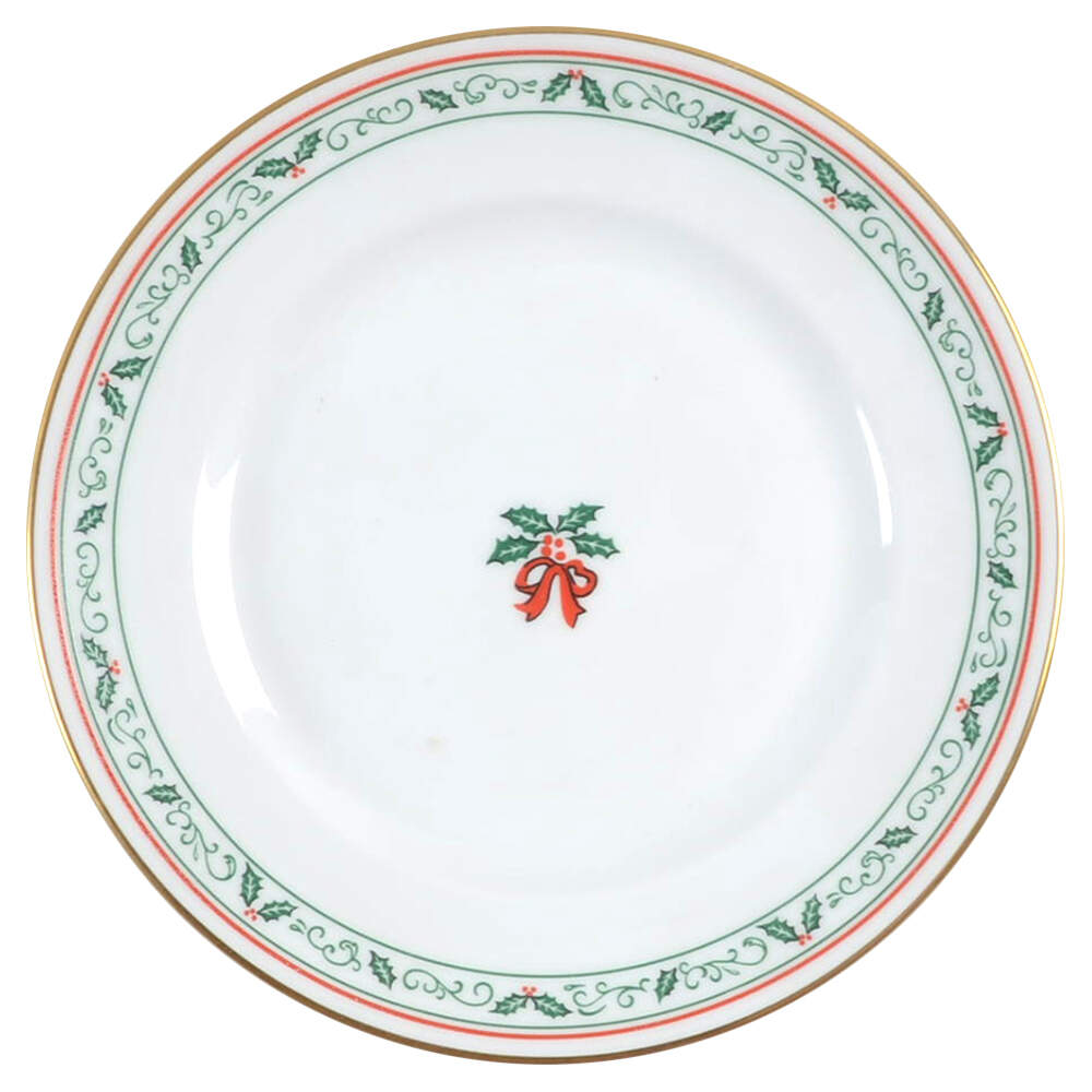 Village Christmas Bread & Butter Plate by Royal Worcester-1