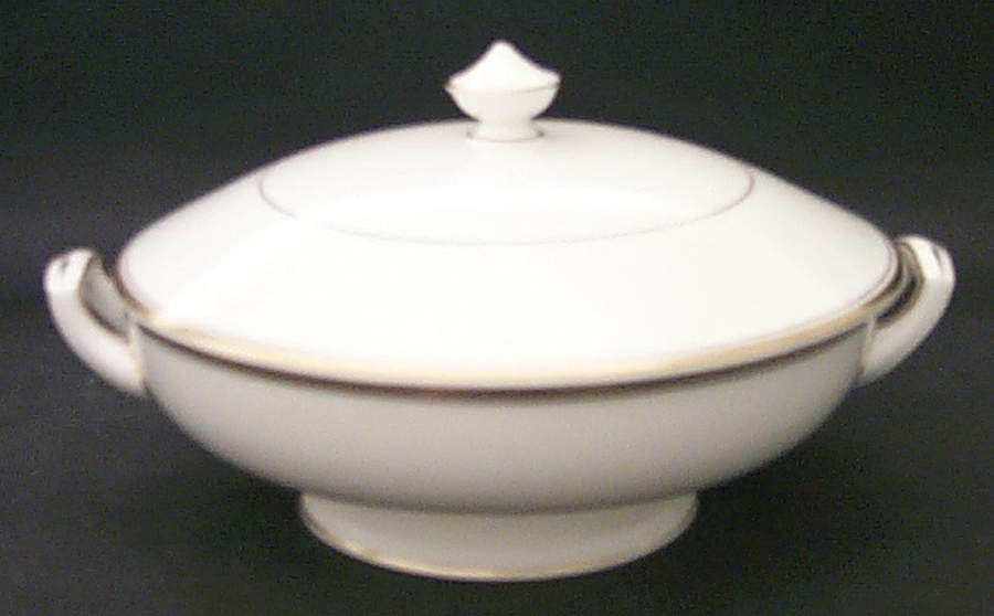 Viceroy (Gold Trim) Round Covered Vegetable by Royal Worcester-1