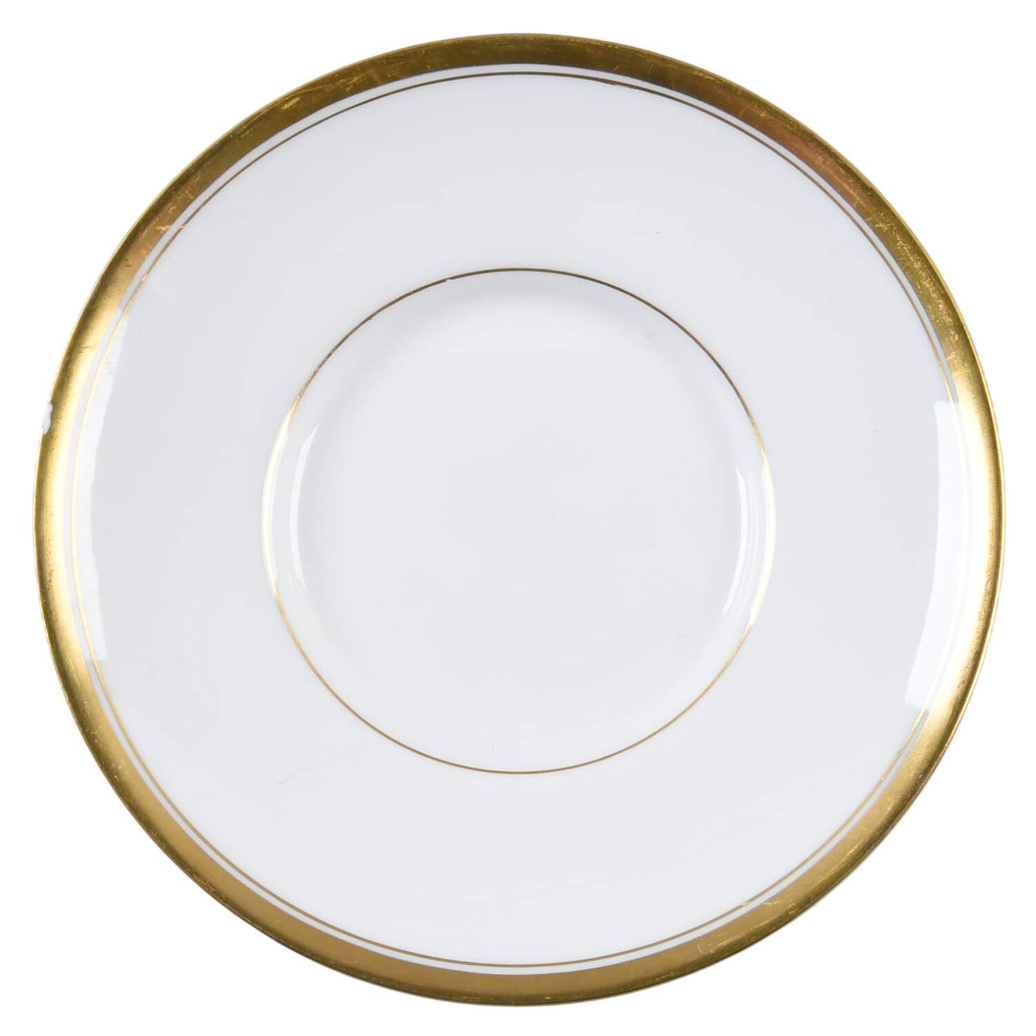 Viceroy (Gold Trim) Saucer for Flat Demitasse Cup by Royal Worcester-1