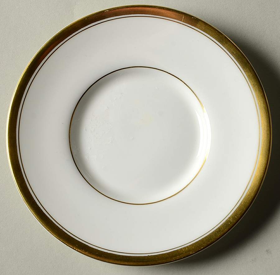 Viceroy (Gold Trim) Saucer for Demitasse Cup by Royal Worcester-1