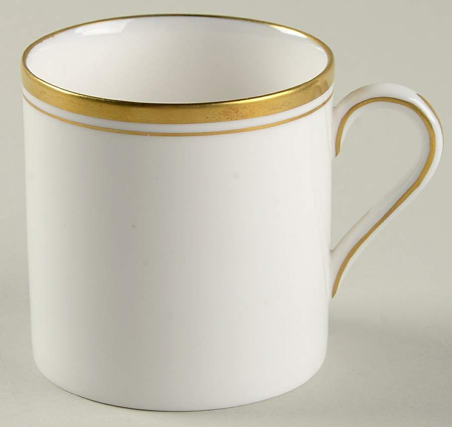 Viceroy (Gold Trim) Flat Demitasse Cup by Royal Worcester-1