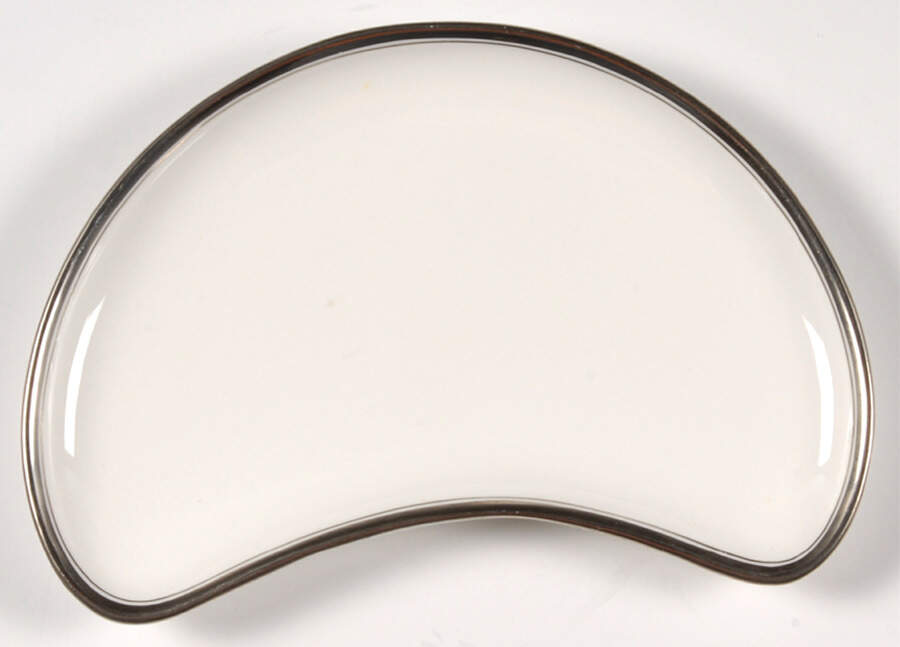 Viceroy (Platinum Trim) Crescent Salad Plate by Royal Worcester-1