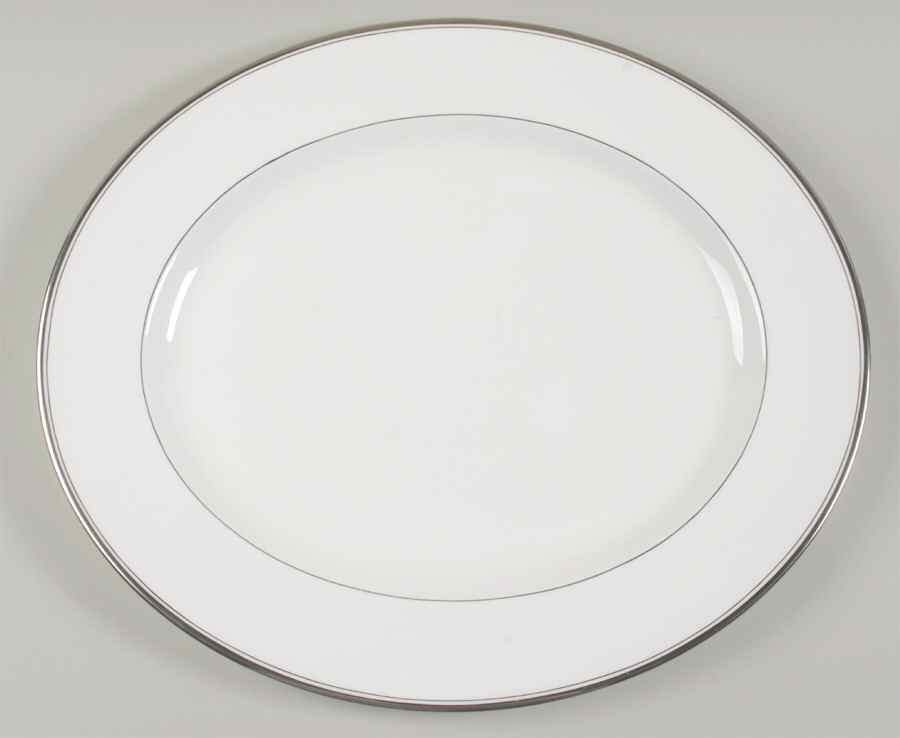 Viceroy (Platinum Trim) 17" Oval Serving Platter by Royal Worcester-1
