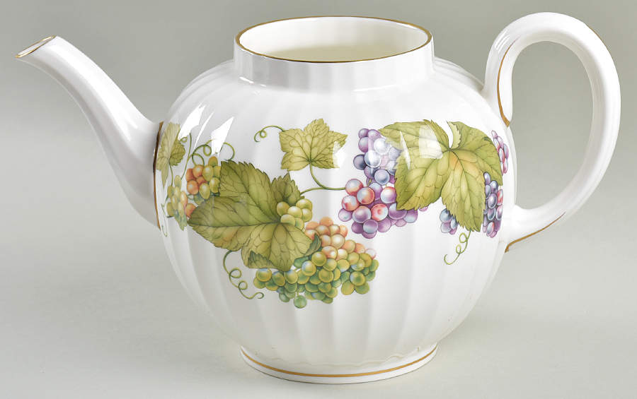 Vine Harvest Teapot No Lid by Royal Worcester-1