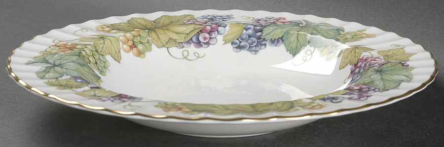 Vine Harvest Large Rim Soup Bowl by Royal Worcester-1