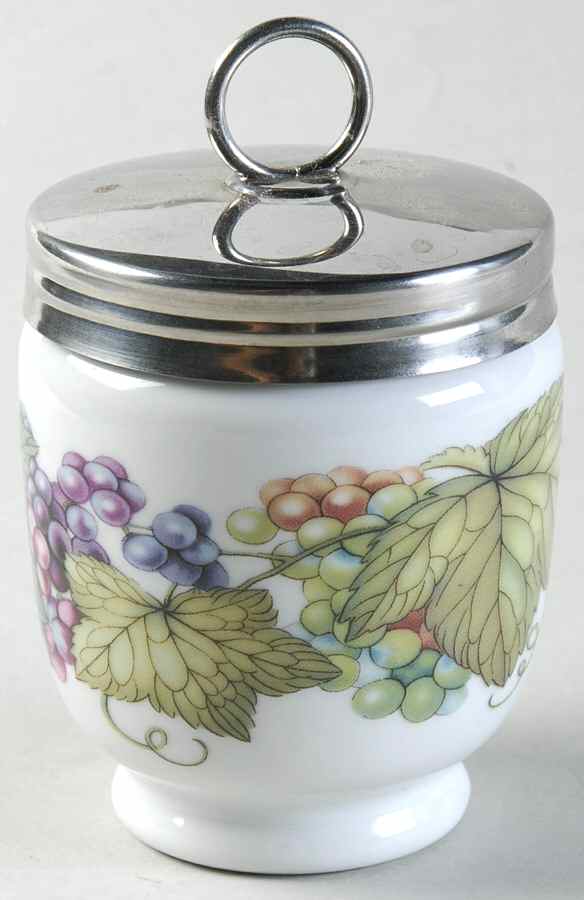 Vine Harvest King Size Egg Coddler & Lid by Royal Worcester-1