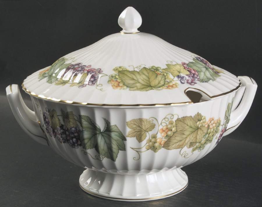 Vine Harvest Tureen &  Lid by Royal Worcester-1