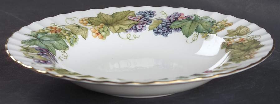 Vine Harvest Rim Soup Bowl by Royal Worcester-1