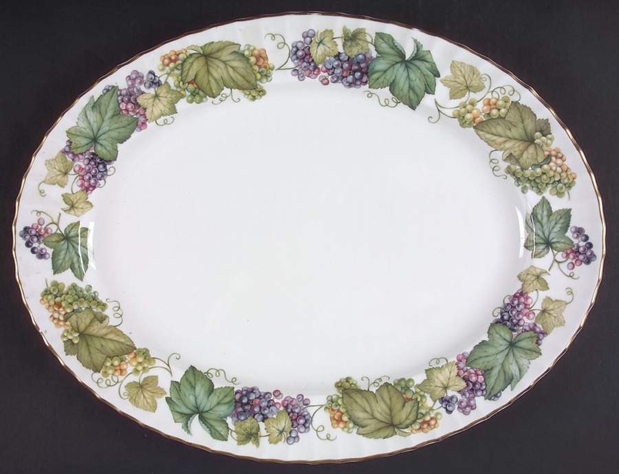 Vine Harvest 17" Oval Serving Platter by Royal Worcester-1