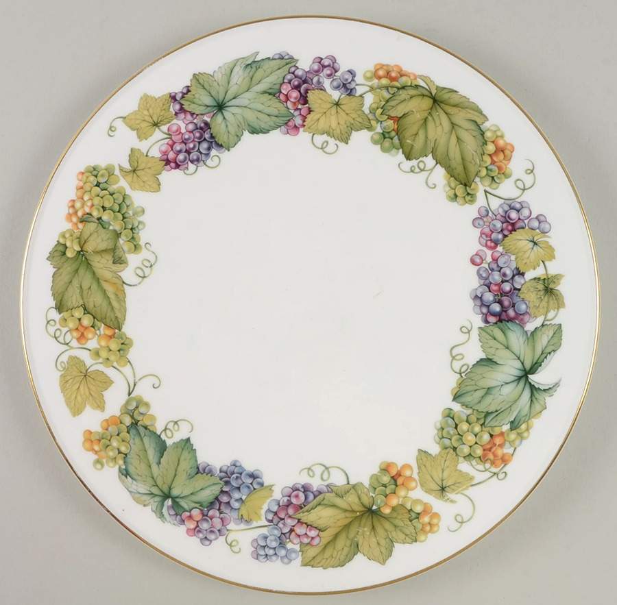 Vine Harvest Flat Cake Plate/Cheese Plate by Royal Worcester-1