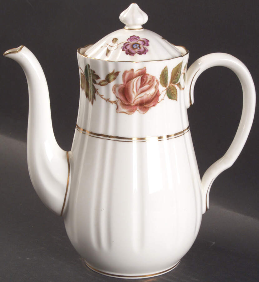 Virginia Coffee Pot & Lid by Royal Worcester-1