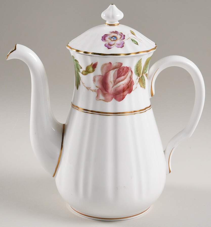 Virginia Small Coffee Pot & Lid by Royal Worcester-1