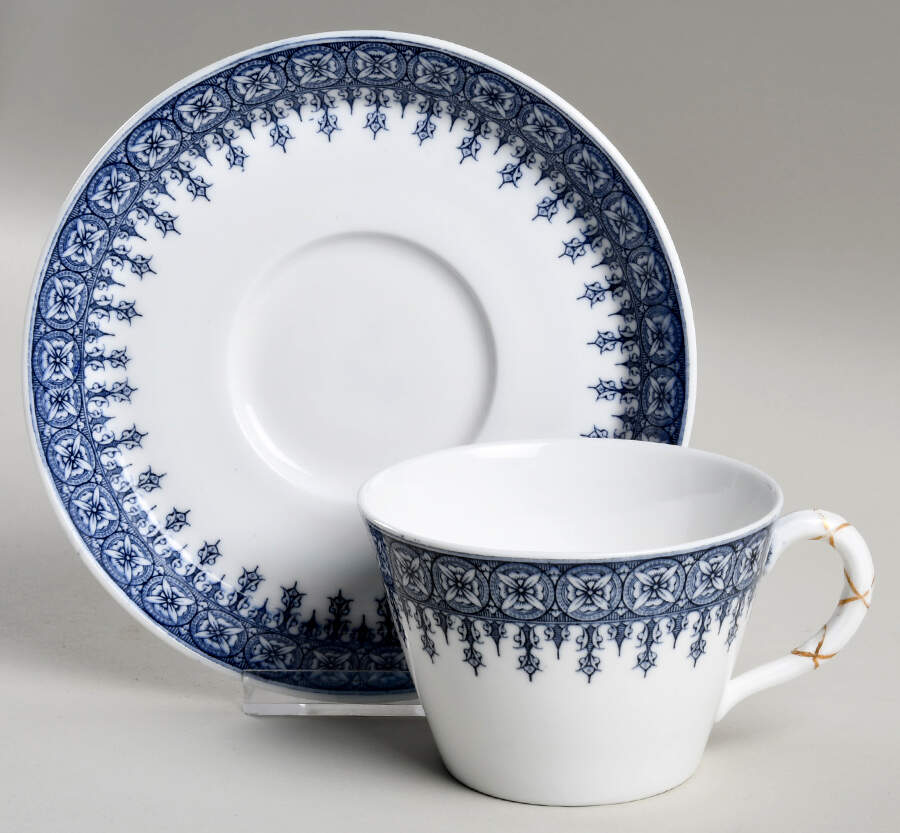 W2088 (No Trim) Oversized Cup & Saucer Set by Royal Worcester-1