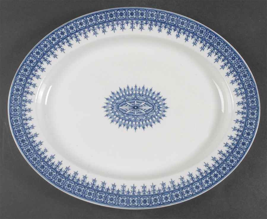 W2088 (No Trim) 15" Oval Serving Platter by Royal Worcester-1