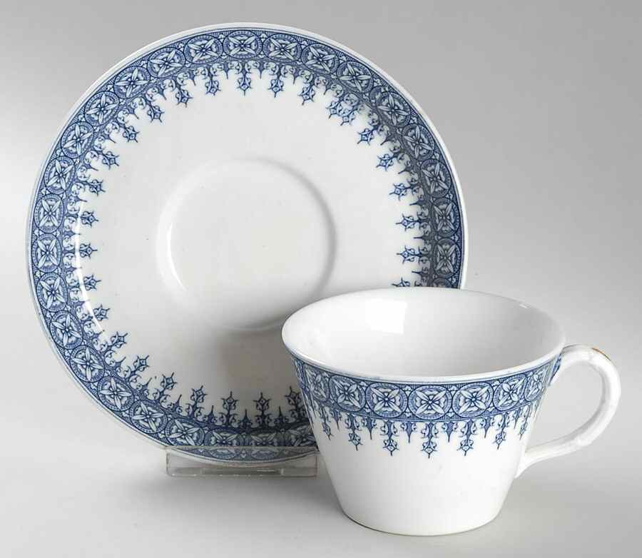 W2088 (No Trim) Oversized Cup & Saucer Set by Royal Worcester-1