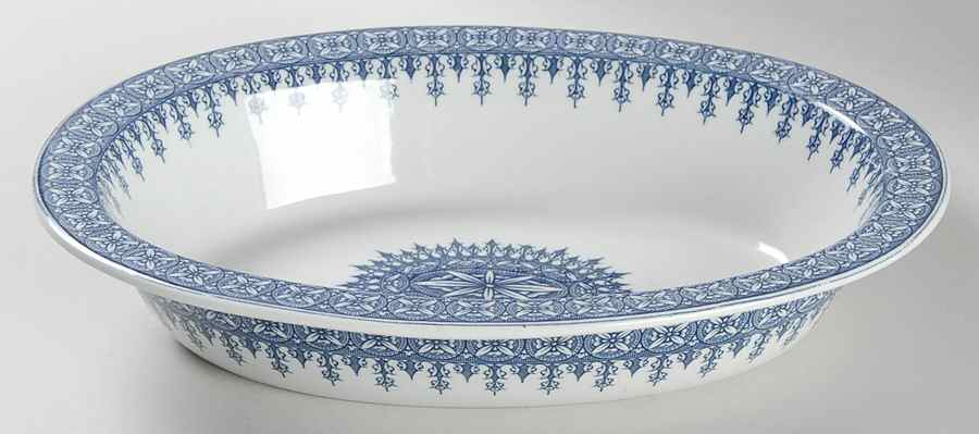 W2088 (No Trim) 10" Oval Vegetable Bowl by Royal Worcester-1