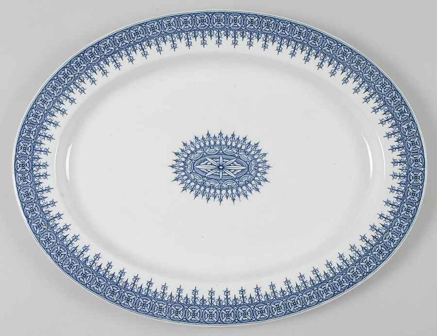W2088 (No Trim) 13" Oval Serving Platter by Royal Worcester-1