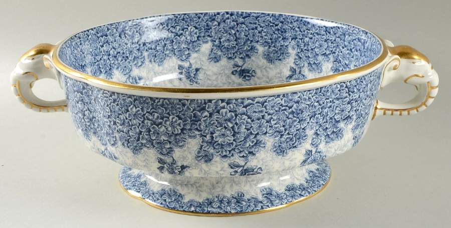 W2297 (Blue) Centerpiece by Royal Worcester-1