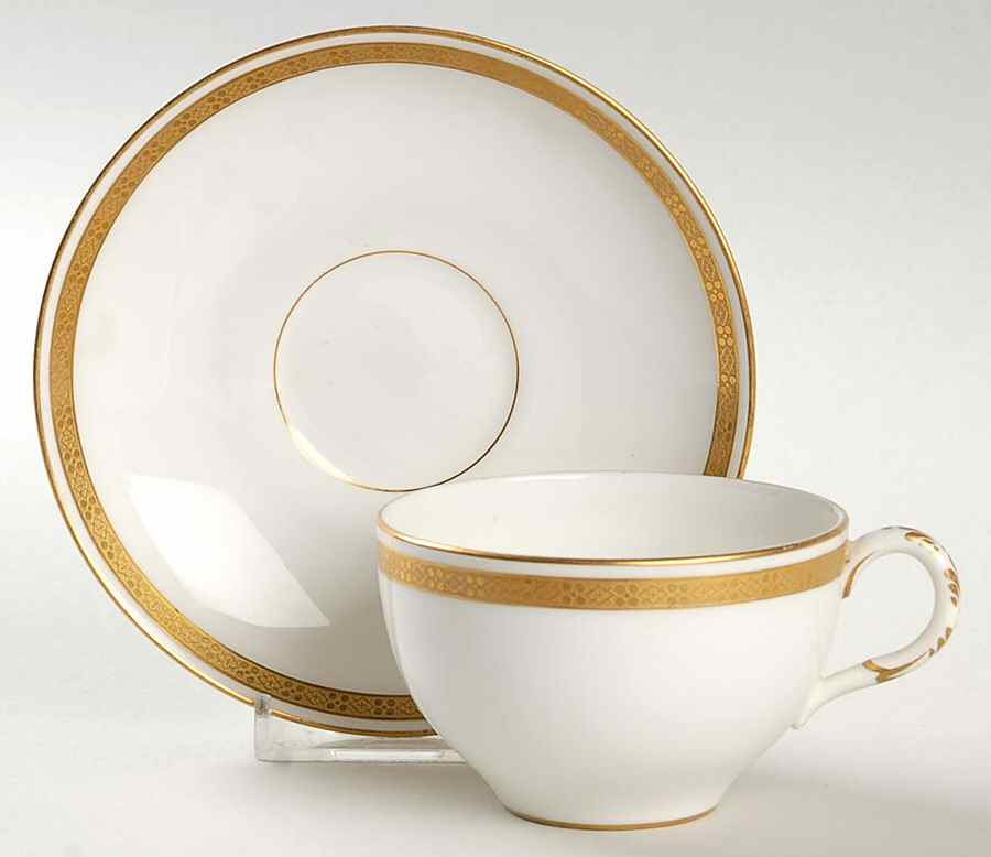 W9215 Flat Cup & Saucer Set by Royal Worcester-1