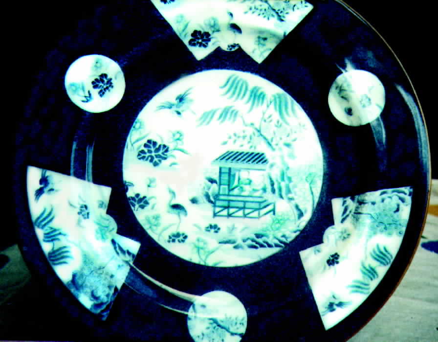 W9453 Blue Dinner Plate by Royal Worcester-1