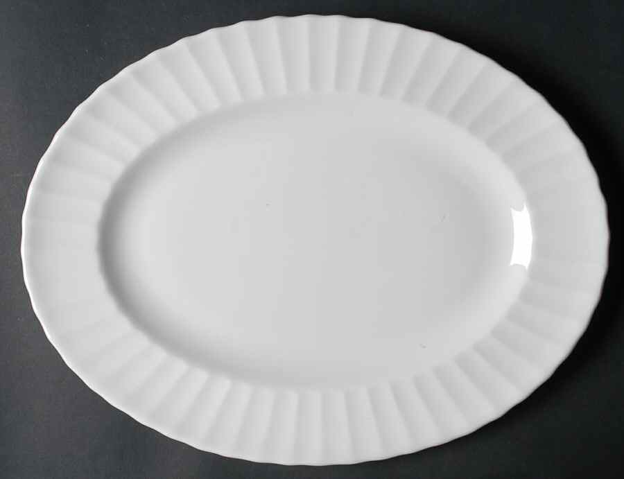 Warmstry White 13" Oval Serving Platter by Royal Worcester-1