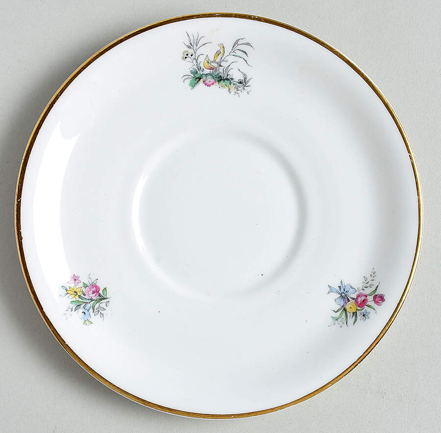 Watteau Saucer for Cream Soup Bowl by Royal Worcester-1