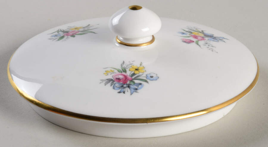 Watteau Lid for Teapot by Royal Worcester-1