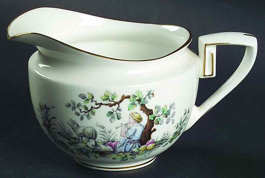Watteau Creamer by Royal Worcester-1