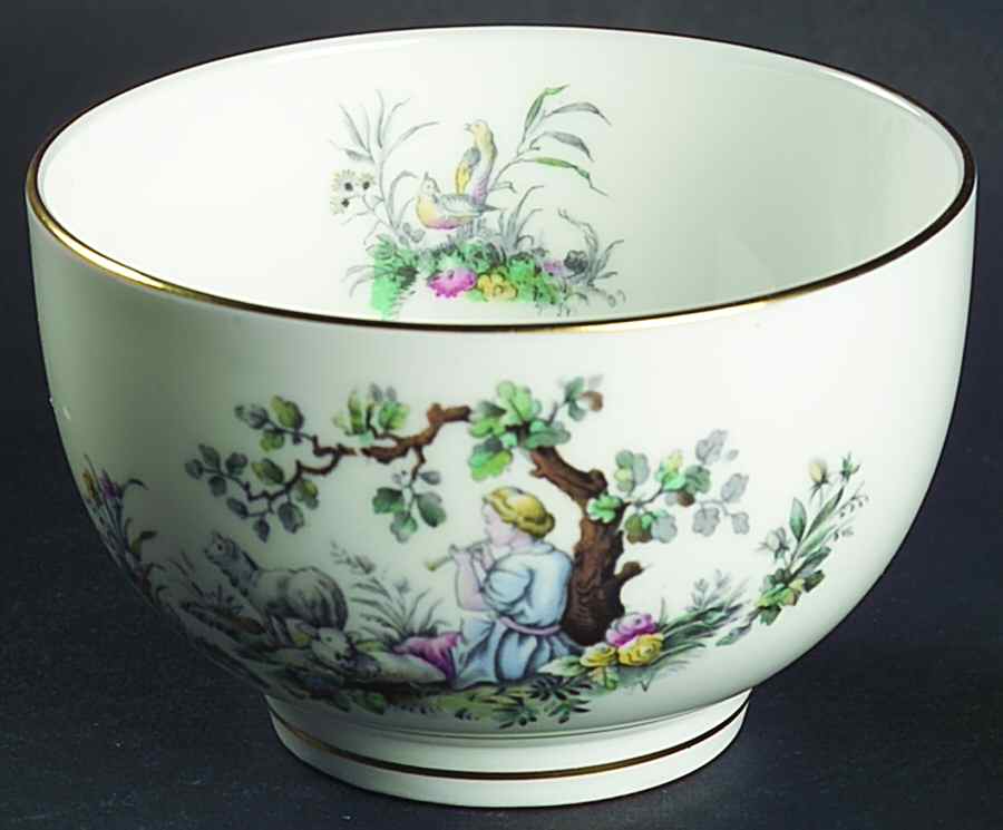 Watteau Open Sugar Bowl by Royal Worcester-1