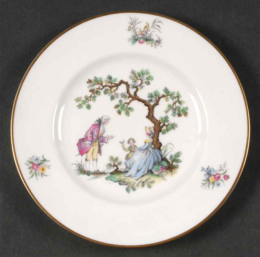 Watteau Dessert/Pie Plate by Royal Worcester-1