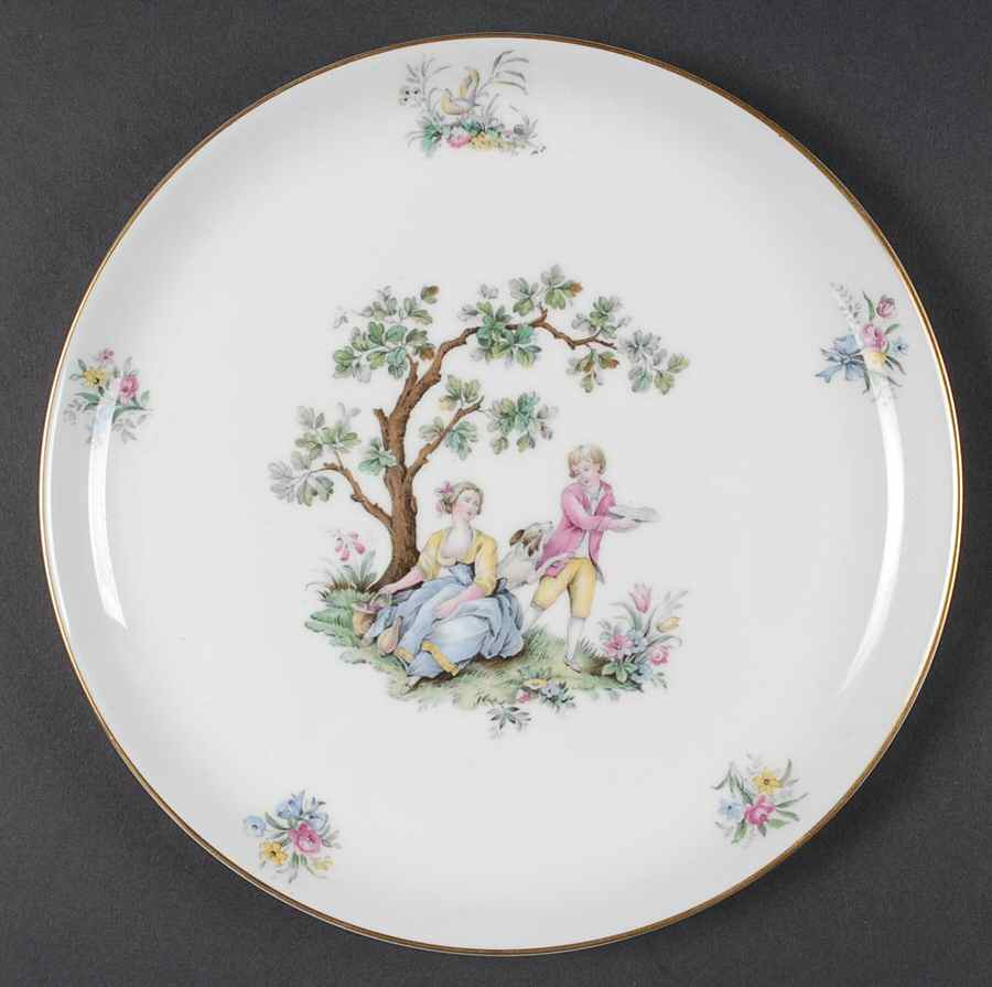 Watteau Cake Plate by Royal Worcester-1