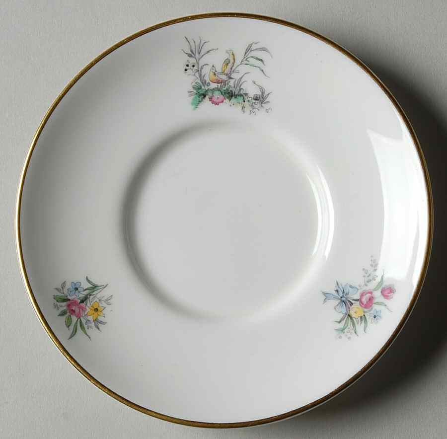 Watteau Saucer for Demitasse Cup by Royal Worcester-1