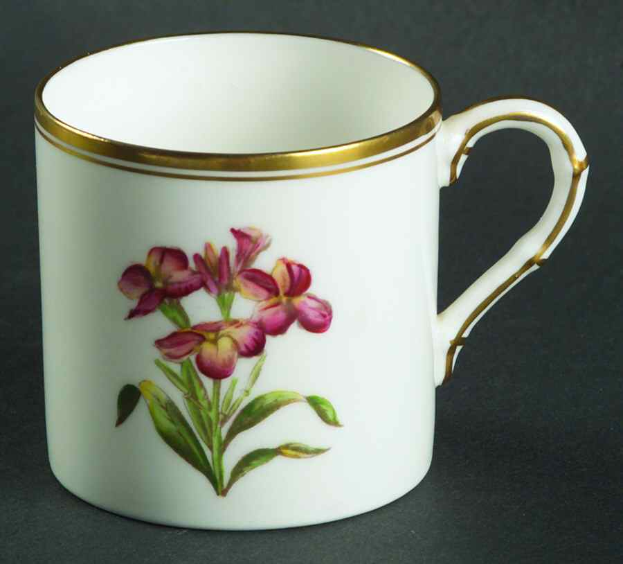 Williamson Flower Flat Demitasse Cup by Royal Worcester-1