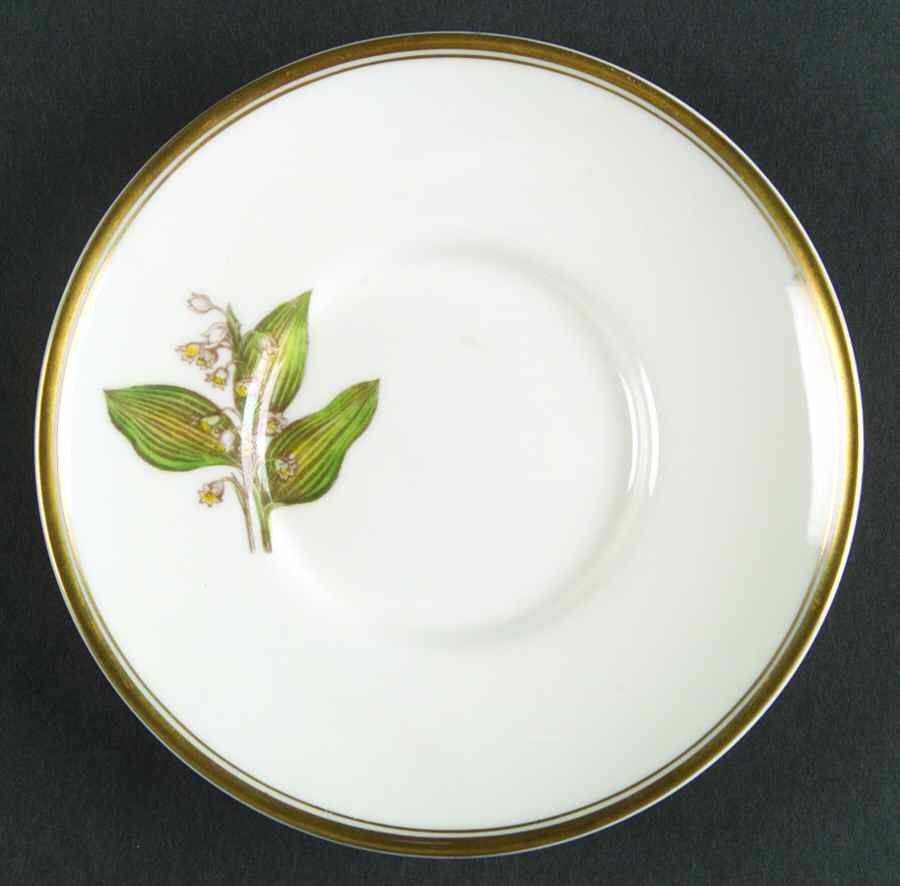 Williamson Flower Saucer for Flat Demitasse Cup by Royal Worcester-1