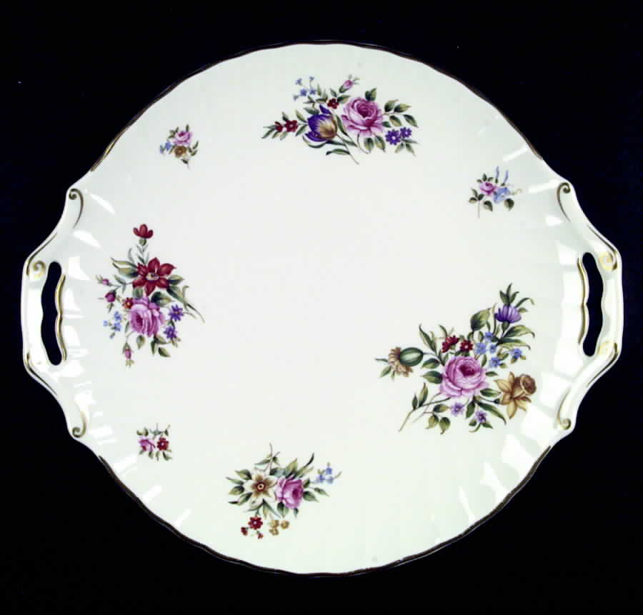 Witley Garden Handled Cake Plate by Royal Worcester-1