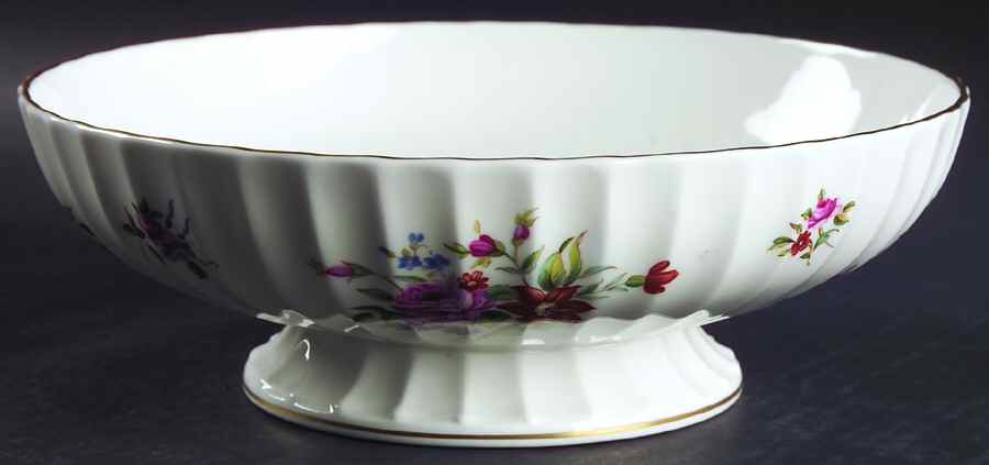 Witley Garden Small Footed Salad Serving Bowl by Royal Worcester-1