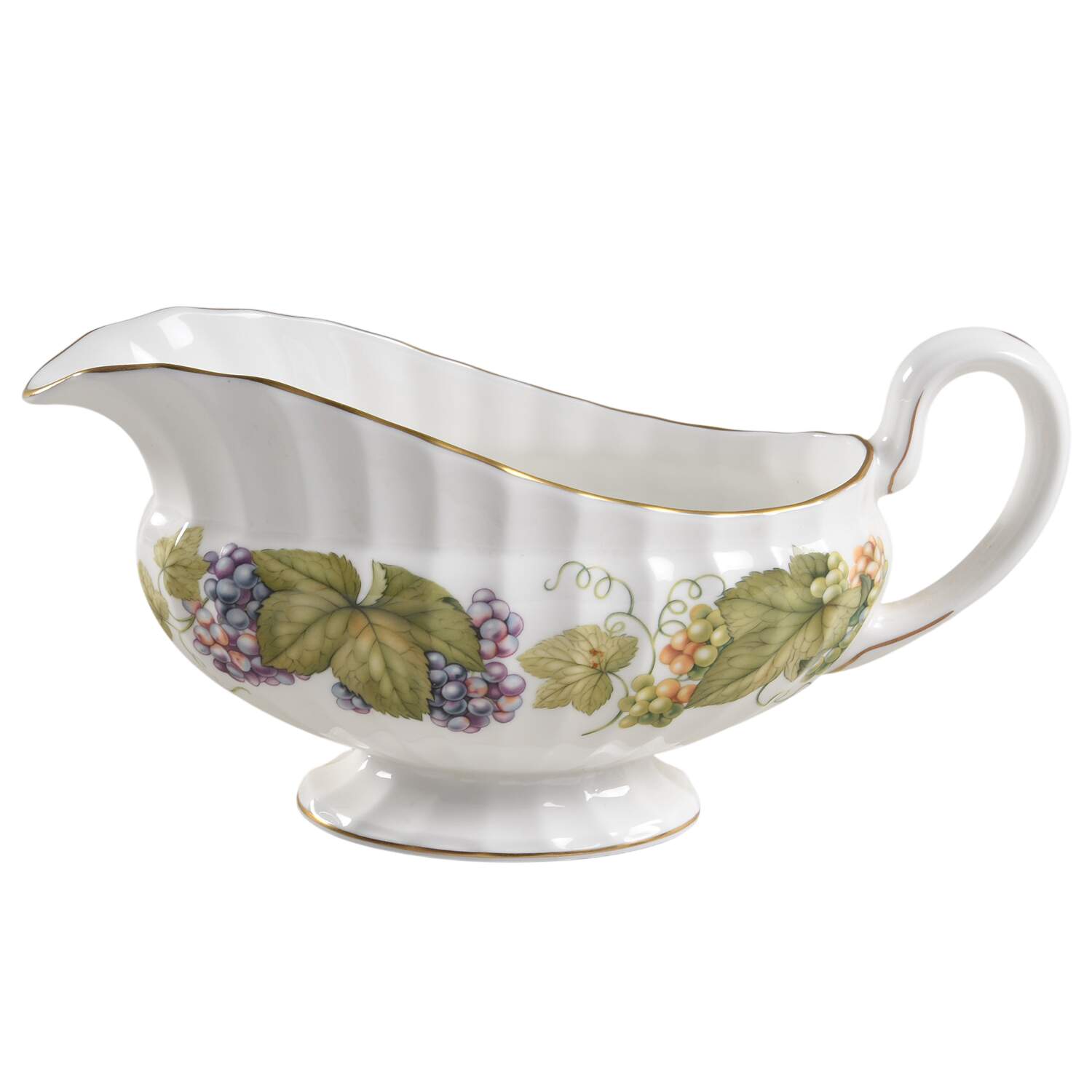 Wild Harvest (Gold Trim) Gravy Boat by Royal Worcester-1