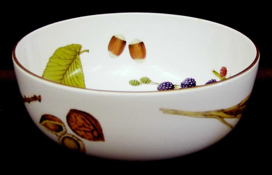 Wild Harvest (Gold Trim) 8" Large Fruit Bowl by Royal Worcester-1