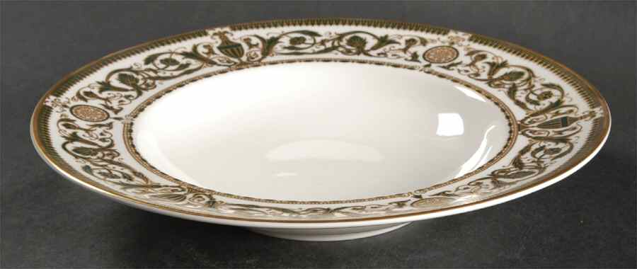 Windsor (Newer, Gold Trim) Large Rim Soup Bowl by Royal Worcester-1