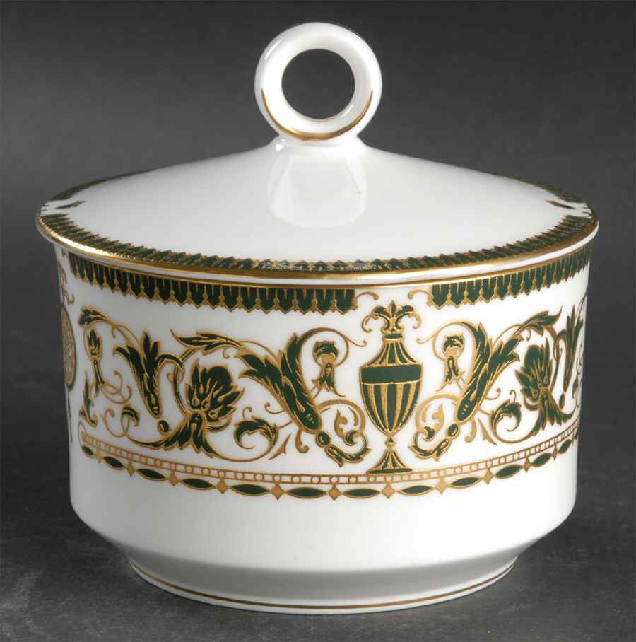 Windsor (Newer, Gold Trim) Sugar Bowl & Lid by Royal Worcester-1