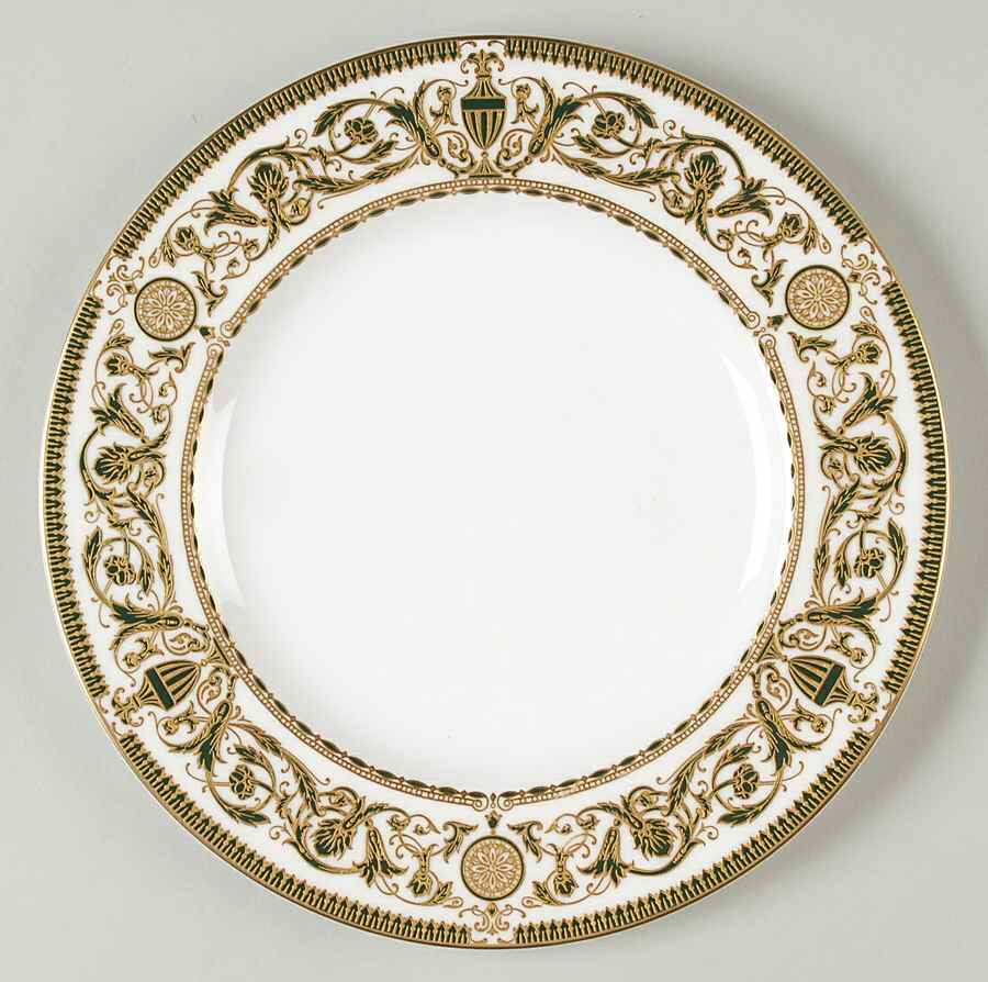 Windsor (Newer, Gold Trim) Luncheon Plate by Royal Worcester-1
