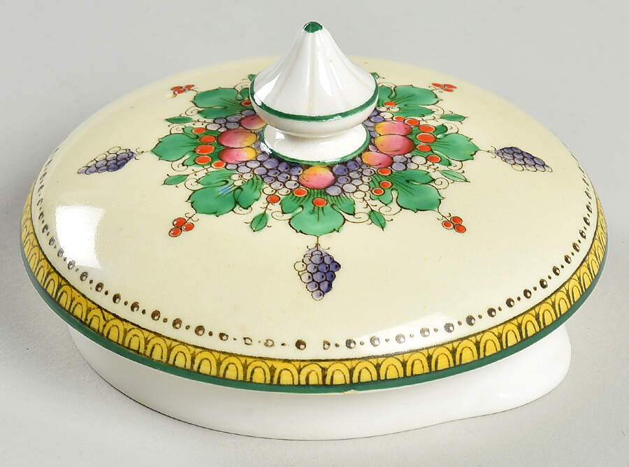 Windsor (Older, Green Trim) Teapot No Lid by Royal Worcester-1