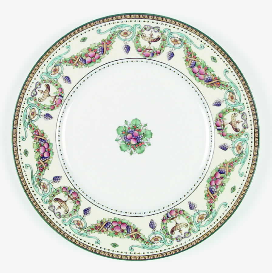 Windsor (Older, Green Trim) Dinner Plate by Royal Worcester-1