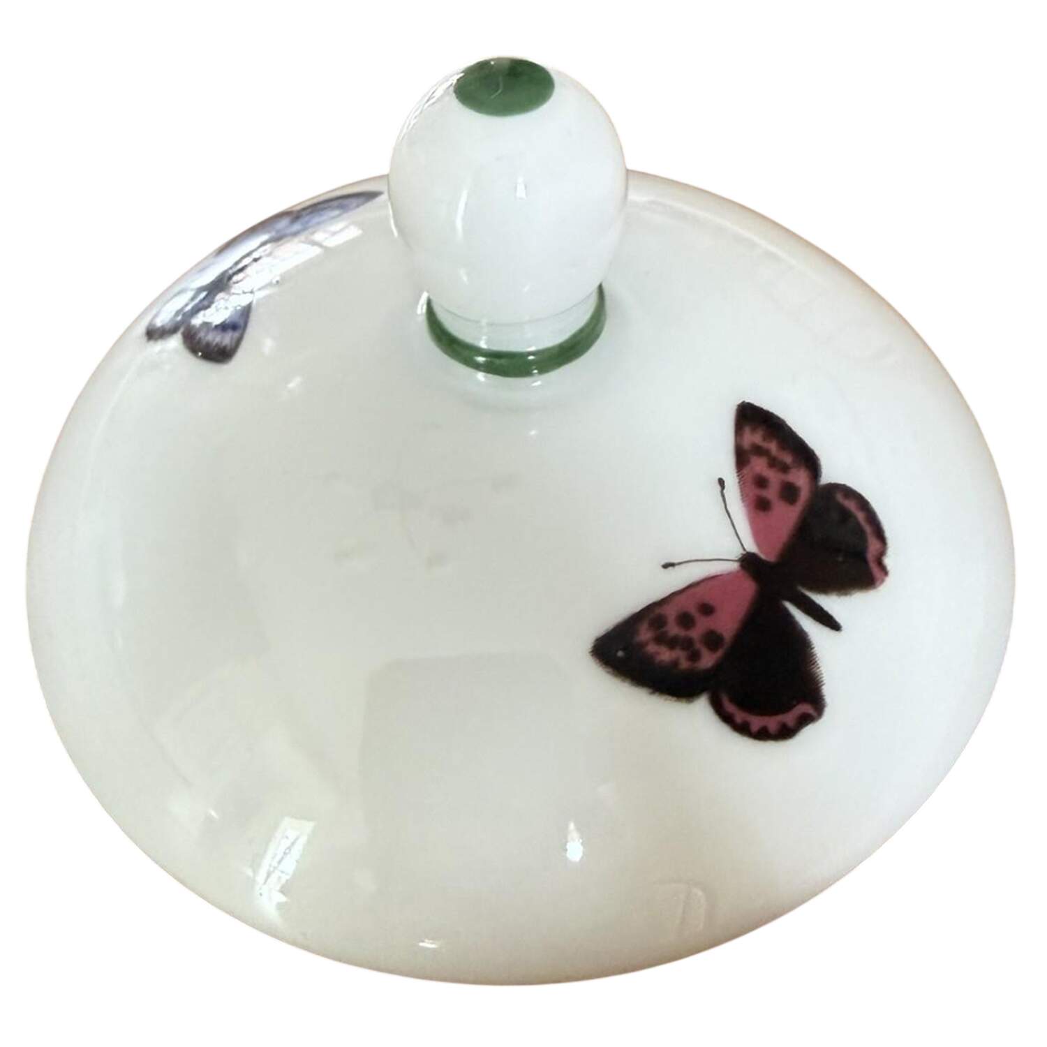Worcester Herbs (Green Trim) Lid for Teapot by Royal Worcester-1