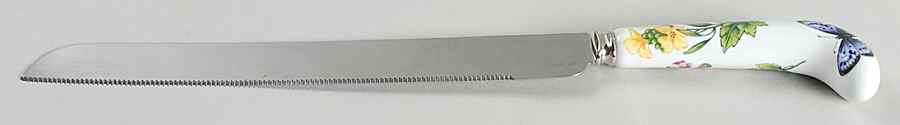 Worcester Herbs (Green Trim) Cake Knife/Server with Stainless Blade by Royal Worcester-1