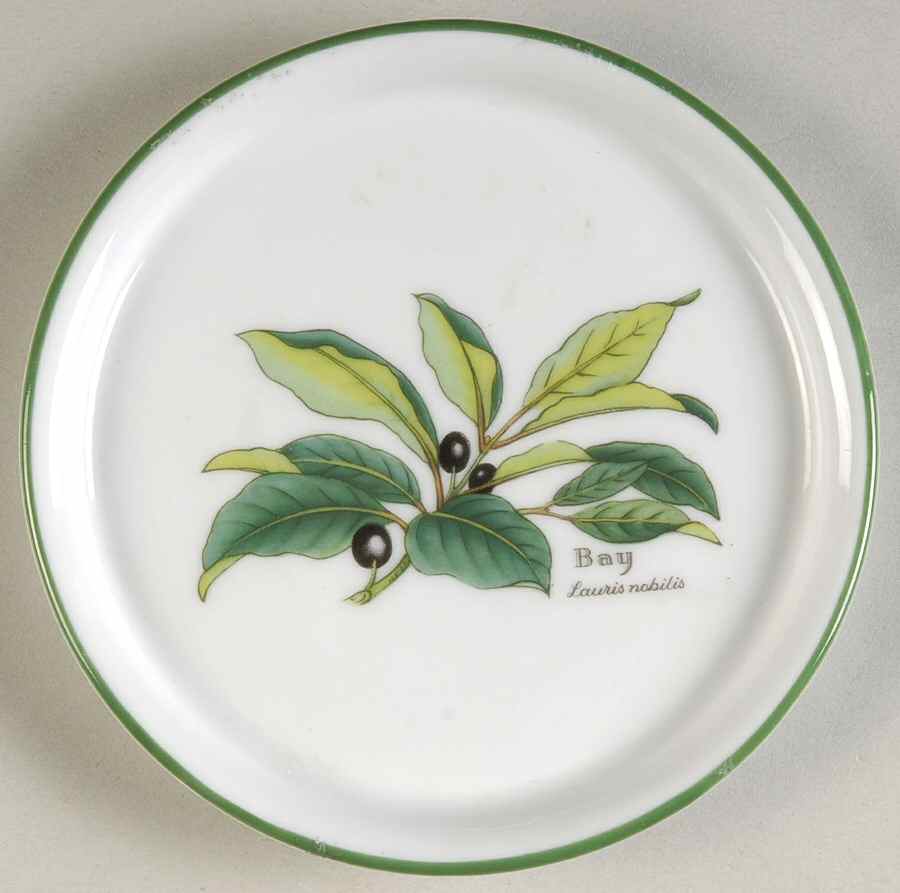 Worcester Herbs (Green Trim) Coaster by Royal Worcester-1